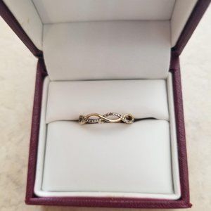 Helzburg Gold and Diamond Infinity Ring